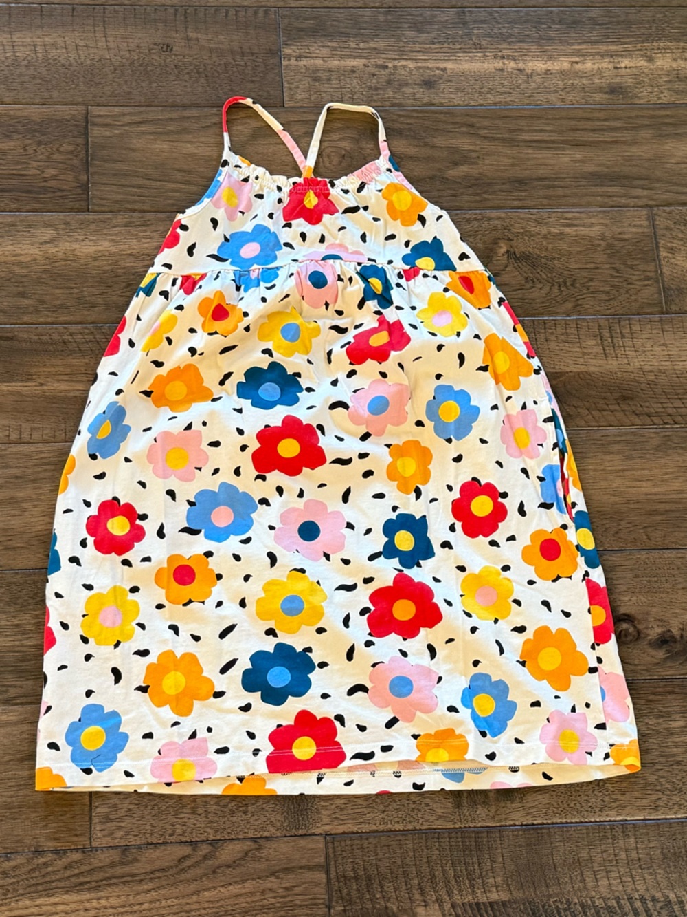 Hanna Andersson Girls’ Sundress with Flowers, Sz 8